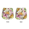 thumbnail image 3 of Pofeuu Butterflies2 Print Women's Athletic Shorts Running Workout Shorts Tummy Control Quick Dry Gym Shorts with Pockets Double layer sports shorts-Medium, 3 of 7