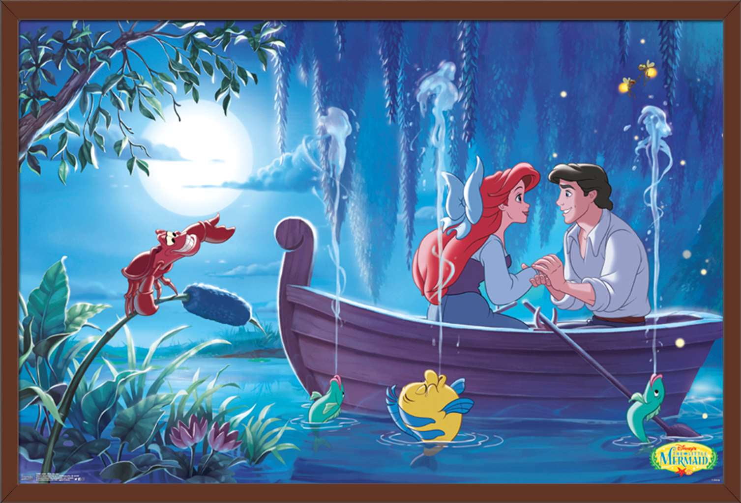 Disney The Little Mermaid Ariel Kiss The Girl Poster