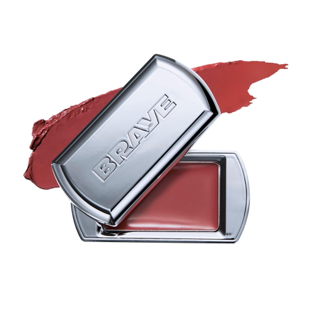 BRAYE Lipsleek Bálsamo labial Crema monocromática Rubor Maquillaje facial 2 en 1 Hidratante y estado de ánimo Construible Vegano + Resplandor sin crueldad para las mejillas l 03 Posh