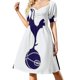 thumbnail image 2 of Vestido minimalista de manga corta, elegante y chic, para mujer, promoción de verano., 2 of 7