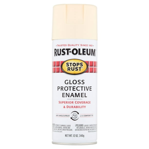 RustOleum Stops Rust Gloss Protective Enamel Antique White Spray Paint