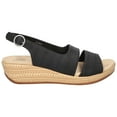 thumbnail image 2 of Easy Street Gannett Women's Slingback Wedge Sandals Color: Black Croco Size: 8.5, 2 of 5