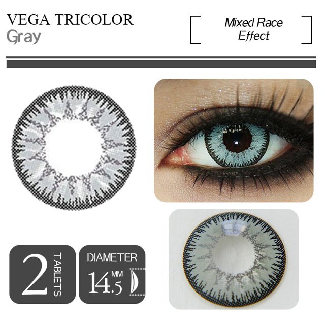 Lentillas de colores para Halloween, lentes de contacto de OVOLOOK-1pair(2 piezas), de arte multicolor, para Cosplay, hermoso ojo, (diámetro: 14,5 m)