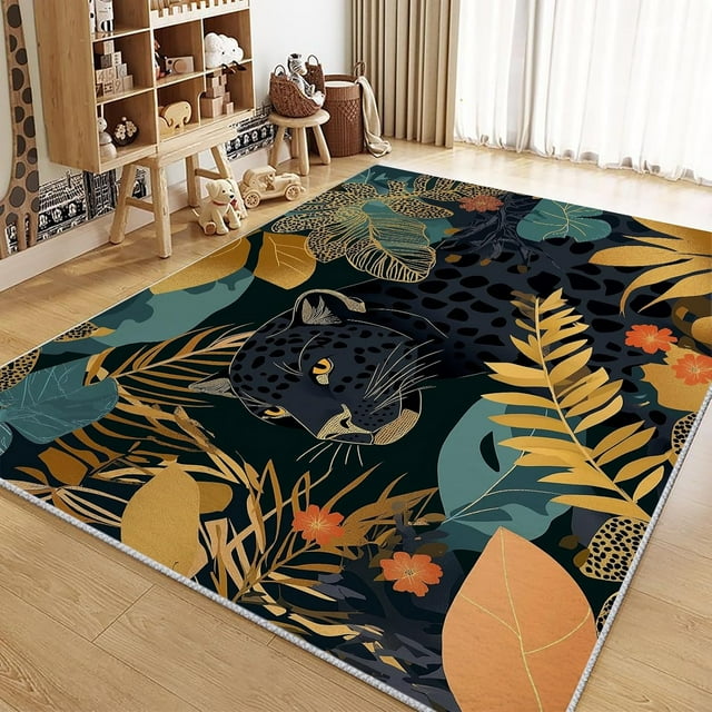 Area Rug 2x3 ft Brown Vintage World Map Living Room Area Rug, Indoor Accent Rug, Washable Non Slip Carpet, for Bedroom Dining Room Home Office Soft Low Pile Print Rug