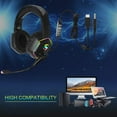 thumbnail image 2 of Auriculares kubite KUBITE K-15 Gaming Headset 3.5mm + USB Plug Auriculares estéreo para auriculares con luz RGB Micrófono ajustable Control de volumen para PC Laptop Teléfono inteligente Kubite Auriculares, 2 of 7