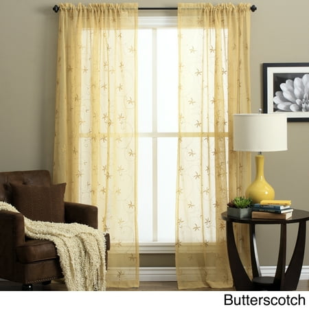Na Front Panel - Ricardo Zurich Embroidered Curtain Panel Pair N/A 63 Inches