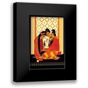 McIntosh, Frank 11x14 Black Modern Framed Museum Art Print Titled - Burma-Gossip, 1926