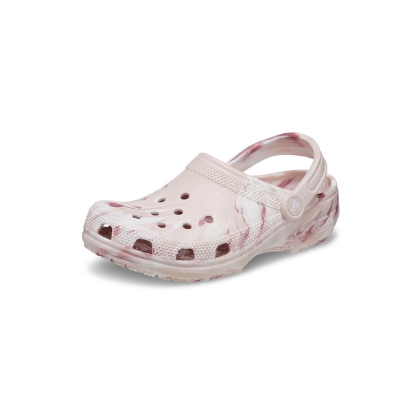 Zueco Crocs Classic jaspeado tie-dye, cuarzo/multicolor, para hombre 6 y mujer 8