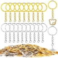 thumbnail image 1 of YOPTOP 100 PCS Keyring Rings, Split Key Ring with Chain and Jump Rings, Metal Rings with Open Jump Rings Round Key Rings Kit for Keychain Key and Art Crafts (Golden and Silver), 1 of 5