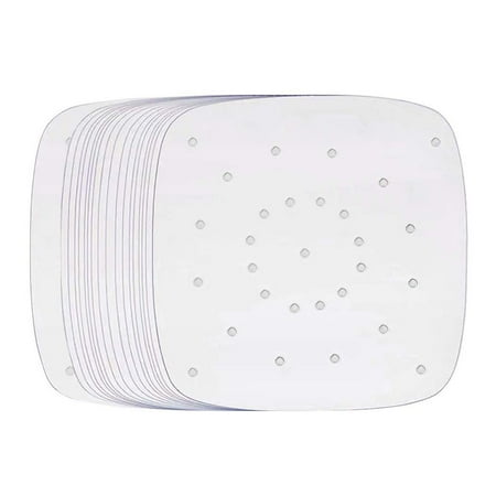 

100 Sheets Air Fryer Liners Baking Paper Food Pad Oven Bake Papers Fryers Accessories Perforated Steaming Mat for Home