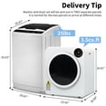 thumbnail image 2 of Ktaxon 17.8LBS Full Automatic Washing Machine and 3.5CuFt Portable Clothes Dryer Set, Compact Laundry Washer and Dryer Combo Set with Stainless Steel Inner Tub, for Apartment, Dorms, Home, 2 of 11