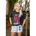 thumbnail image 4 of Aunt Cute Funny Cool Crazy Auntie Women Plus Size Graphic Tee Tees Brisco Brands 2X, 4 of 5