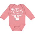 thumbnail image 3 of Inktastic My Best Friend is My Tia with Hearts Boys or Girls Long Sleeve Baby Bodysuit, 3 of 5