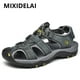 thumbnail image 2 of MIXIDELAI, zapatos de cuero genuino para hombre, novedad de verano, sandalias de gran tamaño para hombre, sandalias para hombre, sandalias de moda, zapatillas, talla grande 38-47 Tan Jianjun unisex, 2 of 2
