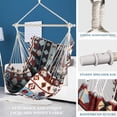 thumbnail image 4 of Graflsoa Chaise Hamac Pliable Portable avec Pompons, Tige Triple et Sac de Rangement pour Usage Intérieur/extérieur, 4 of 6