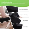 thumbnail image 3 of Extra Thick 5cm Chair Armrest Pad Elbow Cushion Pressure Relief Office Chair Gaming Chair Armrest With Memory Foam Armrest Pad 2 Piece Chair Set, 3 of 4
