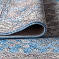 thumbnail image 3 of JONATHAN Y 2 x 8 Runner Rug, Kesan Vintage Medallion - Turquoise/Gray, RES106A-28, 3 of 8