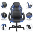 thumbnail image 3 of Silla Ergonomica Gaming Silla Oficina Azul FurnitureR Estilo de juego, 3 of 6