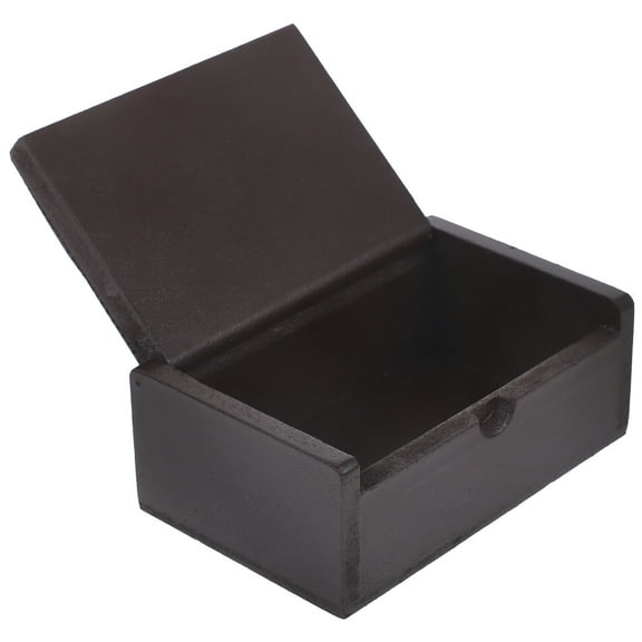 HONMEET Index Card Box Wood Rectangular Versatile Storage 1Pcs 4.4x2.8x1.7in