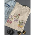 thumbnail image 3 of Butterfly Flower Bouquettes T-Shirt Women -Smartprints Designs, Female Large, 3 of 4