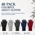 thumbnail image 3 of Yacht & Smith Winter Gloves For Men & Women, Warm Thermal Cold Resistant Bulk Packs (48 PACK ASST A), 3 of 8