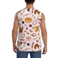 thumbnail image 4 of Bixox Men's Cute Dog Printed Shirt Sleeveless Fitness Tank Top-3X-Large, 4 of 7
