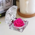 thumbnail image 4 of ZOUSSIQI Ring Box Jewelry Case Storage Box Ring Holder for Valentines Engagement Birthday, Rose Red CA919-30072, 4 of 7