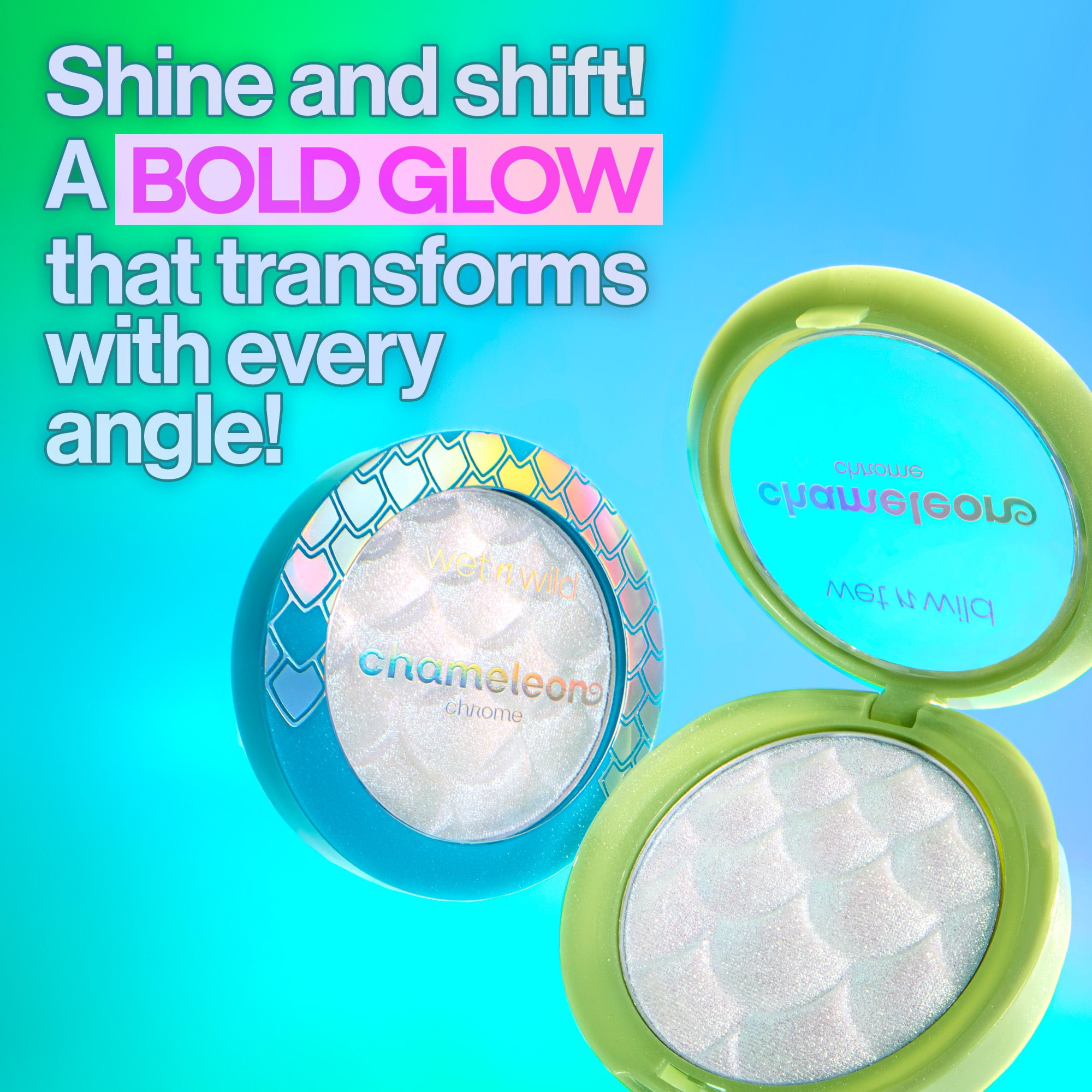 Wet n Wild Chameleon Chrome Collection, Light activated buildable Highlighter, Venus Swing