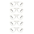 thumbnail image 2 of EYE ZOOM 5 Pack Metal Frame Aviator Style Reading Glasses with Spring Hingedd for Men and Women (Gold, Strength: +1.75), 2 of 5