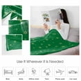 thumbnail image 4 of Christmas Snowflake Throw Flannel Blanket 50x80In Winter Green Retro Texture Super Soft Cozy Bed Blanket, Lightweight Plush Fuzzy Bed Throw for Bedroom Sofa Couch Living Room, 4 of 4