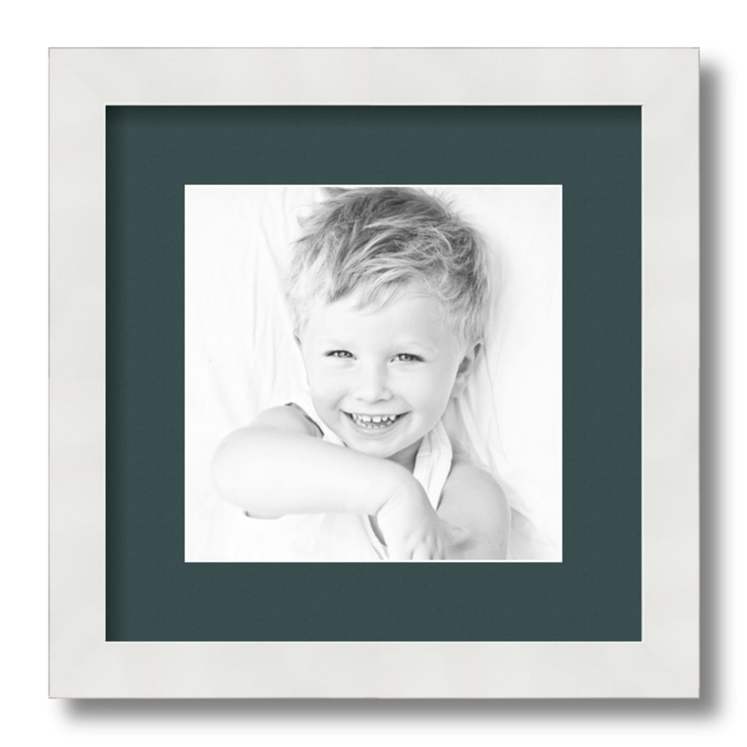 ArtToFrames Matted 16x16 Natural Picture Frame with 2" Double Mat 12x12 Opening 