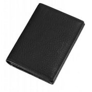 Caseti CABC002 Caseti Kosmo Textured Soft Black Leather Business Card Holder