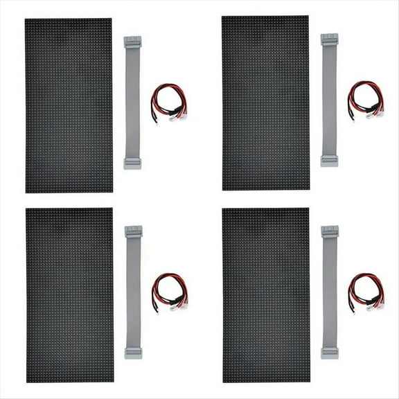 4Pcs P5 Indoor LED Screen Panel 64X32 LED Display Module 16 Scan Full Color LED Electronic Screen Display 320X160mm