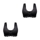thumbnail image 3 of Qarigey Sujetador trasero de belleza con cierre frontal, 5D Shape Up Seamless No Trace Back Sports Sujetador cómodo informal cómodo. Negro Negro 2XL 2piezas, 3 of 6