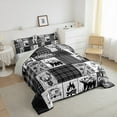 thumbnail image 3 of jejeloiu Cartoon Bear Paws Bedding Comforter Set,Happy Camping Life Twin Comforter Sets,Rustic Farmhouse Hunting Bedding Set For Adults,Ultra Soft Home Decor Reversible,2pcs, 3 of 8