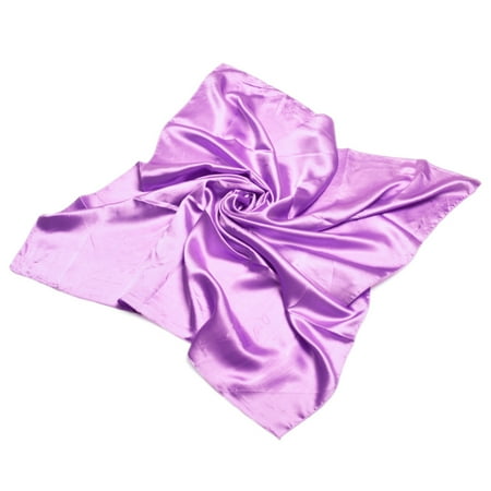 TrendsBlue Elegant Large Silk Feel Solid Color Satin Square Scarf Wrap 36