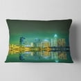 thumbnail image 2 of Designart Singapore View from Marina Bay - Skyline Photo Throw Pillow - 12x20, 2 of 5