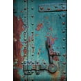 thumbnail image 2 of Jaynes Gallery 17x24 White Modern Wood Framed Museum Art Print Titled - Washington State-Port Townsend Rusted metal door in fort, 2 of 4