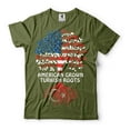 thumbnail image 5 of American Grown Turkish Roots Shirt Turkish Flag Tee Turkey Patriotic Shirt American Turkish Gifts (X-Large Grey), 5 of 6