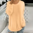 thumbnail image 6 of Purcolt Womens Long Sleeve Shirts Lightweight Casual Crew Neck Basic Tee Tops Comfortable Loose Fit Tunic Tops Outdoor Pullover, 6 of 9