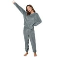 thumbnail image 2 of ZhiZhuang Two Piece Womens Pajama Sets,2 Piece Comfy Super Soft Ladies Pajamas Fleece Sherpa Lounge Wear Fluffy Winter Sleepwear, 2 of 6