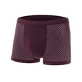 thumbnail image 1 of Ropa interior para hombre, boxers de seda helada de verano, ropa interior deportiva de malla de color sólido para niños, 1 of 6