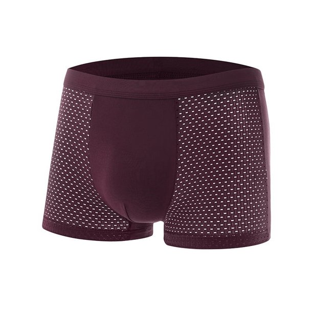 Ropa interior para hombre, boxers de seda helada de verano, ropa interior deportiva de malla de color sólido para niños