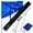Blue, variant on KHAMPA Spinning Blue Color Guard Flag with Pole, Carry Bag & Practice Rifle- Blue