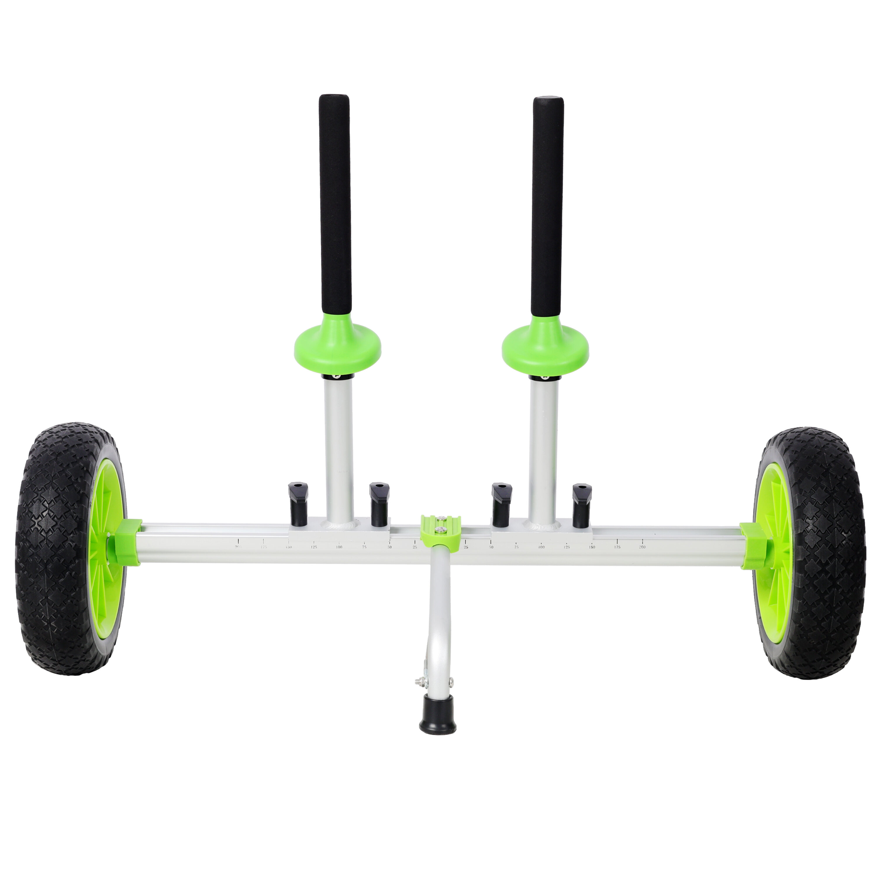 Sit On Top Kayak Cart, Heavy-Duty Plug-in Kayak Cart Dolly with 10 Inch PU Wheels,Width Adjustable,