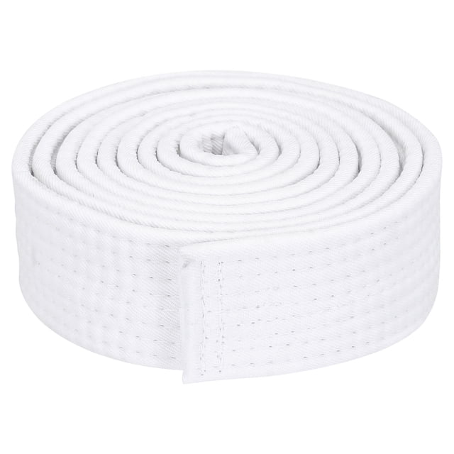 Uxcell Polyester Taekwondo Colored Ranking Belt For Practitioners White 1.57"x6.5'