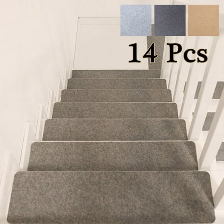 Meigar 14 Pcs Stair Treads Non Skid Slip Carpet Stair Treads Pads Soft Indoor Home Set Walmart Canada