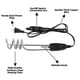 thumbnail image 4 of Calentador De Agua De 10 Pulgadas 1000W-110V Elemento De Inmersión Eléctrico Portátil Caldera Calentador De Agua Caliente De Viaje Cubo De 5 Galones Bobina Sumergible Diseño Resistente, 4 of 5