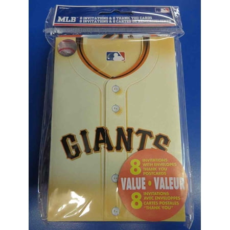 San Francisco Giants MLB Baseball Sports Party Invitations & Thank You Notes