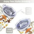thumbnail image 5 of Mushroom 40 Oz Tumbler with Handle Lid and Straw, Stainless Steel Double Walled Vacuum Insulated Cup, Cute Anniversary Wedding Birthday Gifts Tumbler for Women Men Friends Outdoor Indoor, 5 of 7